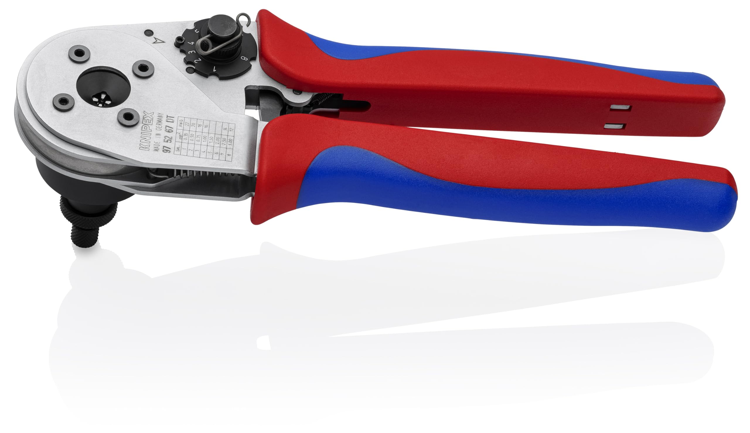 KNIPEX Tools 97 52 67 DT Crimping Pliers - Four-Mandrel For DT